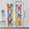 2pcs, Light Filtering Curtains Butterfly Print Polyester Woven (without rod) Stuff Clearance Ldeal for Bedroom, Living Room,