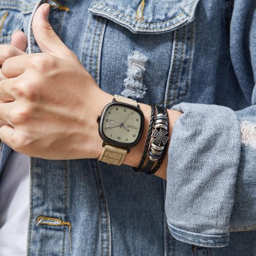 [JULIUS] Мужские часы JULIUS Square Day-Date JAH-123 JAH-123A