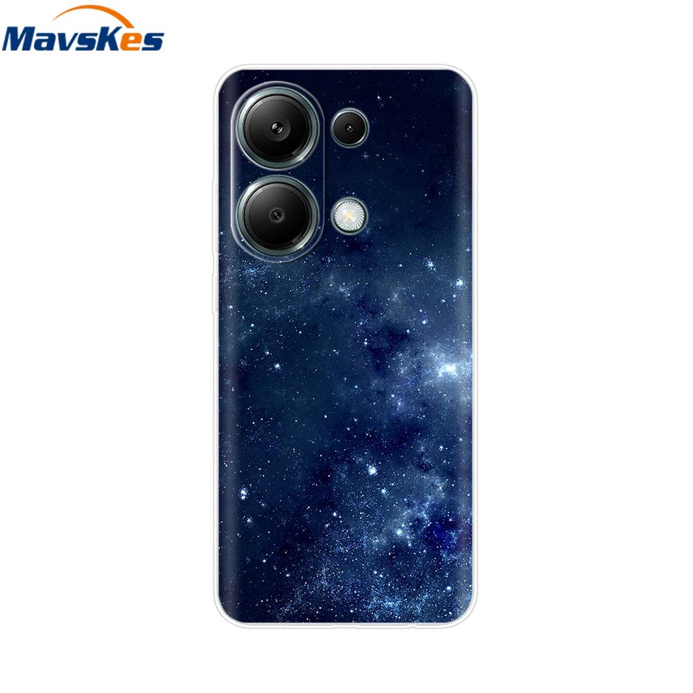 For Poco M6 Pro Case For Xiaomi Poco M6 Pro 4G Cover Fundas Coque Camera Protector Soft Silicone Phone Back Case For Poco M6 Pro