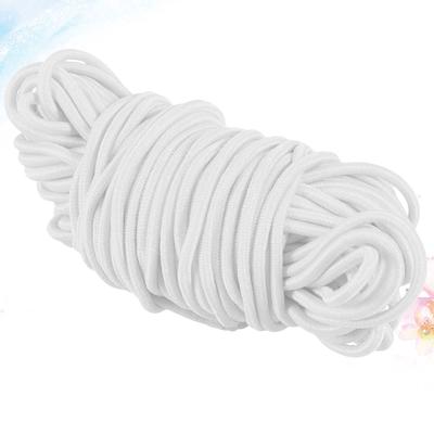100M 2,5mm Weißes Elastisches Band Für DIY-Bastelarbeiten Maskenherstellung Buchbinderei Schilder Banner Kostüme Nähen Rundes Dehnbares Band Kordel