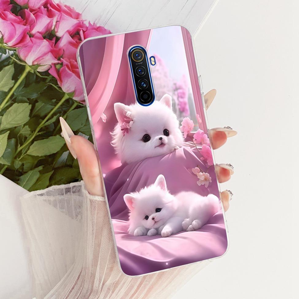 Clear For Realme X2Pro RMX1931 Casing For Realme X2 Pro Case Luxury Fashion Butterfly Funny Cute Painted Cover