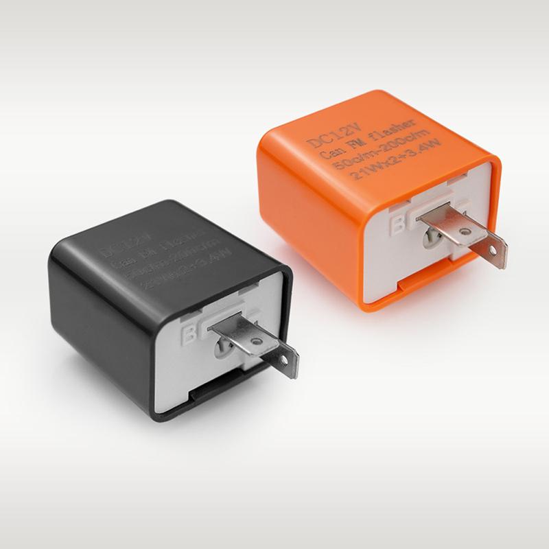 Motorcycle LED Flashing Relay Electronic Frequency LED Moto Blinker Turn Signal Light Adjustable Motorcycle Relay Accessories