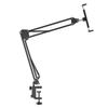 Adjustable Foldable Mobile Phone Stand with Metal Base and I-Beam Clamp