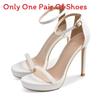 One Strap Sexy Sandals For Women With Pu Platform Block Heel For Summer