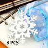 1/3Pcs Metal Snowflake Bookmarks Winter Flower Pendant Gifts Tassel Favors Office School Supplies Christmas Cute Stationery