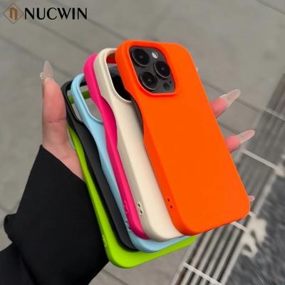 Candy Color Borderless Case for iPhone 17 16 Pro Max 11 12 13 14 15 Pro Max 16 Plus 17 Air XS Max Solid Frameless Slim Cover