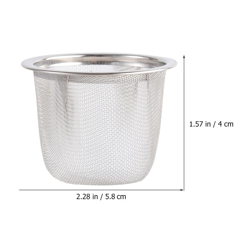 Teapot Filter Liner Strainer Strainers for Loose Leaf Coffee Infuser Fine Mesh Cup Sifter Stainless Steel