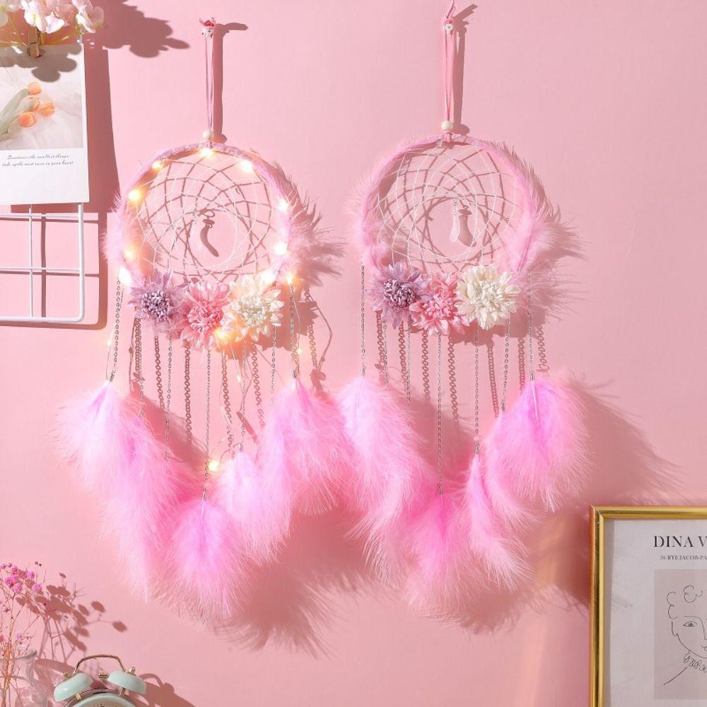 

Chimes Feather Dream Catcher Creative Feather Wind Chime Home Pendant Craft Dreamcatcher Bedroom