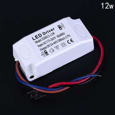 3W 7W 12W 18W 24W Power Supply Driver Adapter Transformatorbrytare för LED-ljus