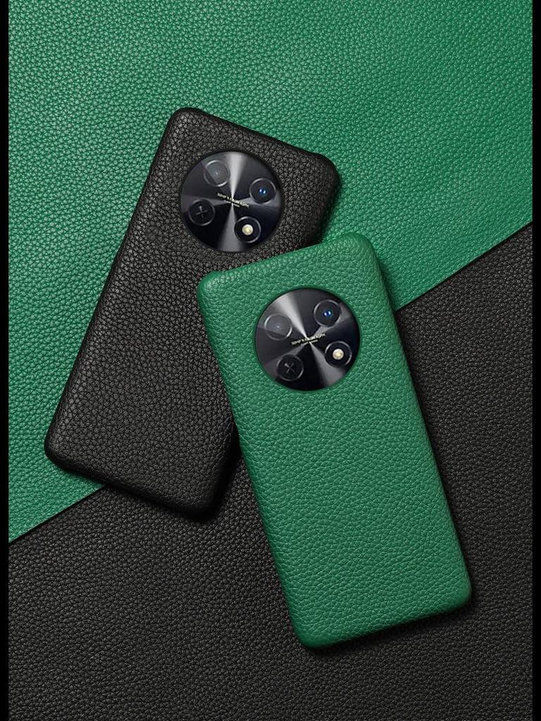 Huawei Enjoy 60/50Pro/20Plus Echtleder Litschi-Muster Halbhülle