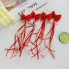 2pcs Hanfu Headdress Children Wig Hairpin Tassel Headband Red Bow Hairclip New Year Headwear
