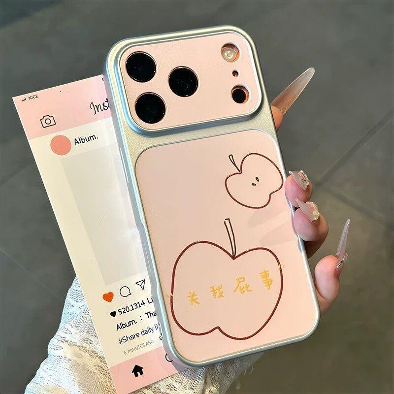 Simple line fruit suitable for Apple promax mobile phone case girls high value Huawei P Xiaomi vivo