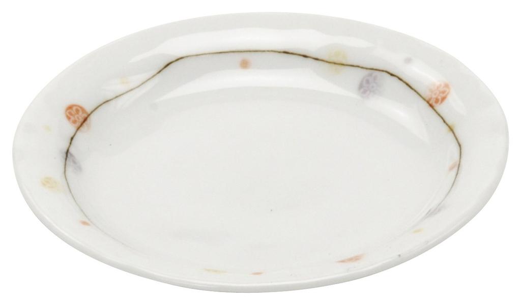 Mino Ware Small Plate, Set of 3, Flower Temari, Approx. Diameter 12cm, Tableware Set, Ceramic, Microwave, Dishwasher Safe, Made In Japan 139179(3)