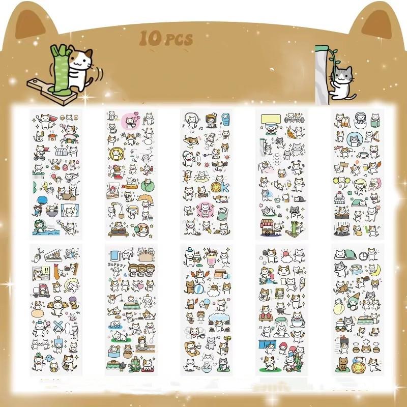 

10 листов/набор Kawaii скрапбукинг велосипед наклейки подарок лягушка студенты мультфильм канцелярские принадлежности PET дневник наклейки блокнот милые девушки