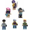 KPop Demon Hunters, a Group of Demon Hunters, Build Blocks with Lumi and Assemble Toy Building Blocks with Dolls