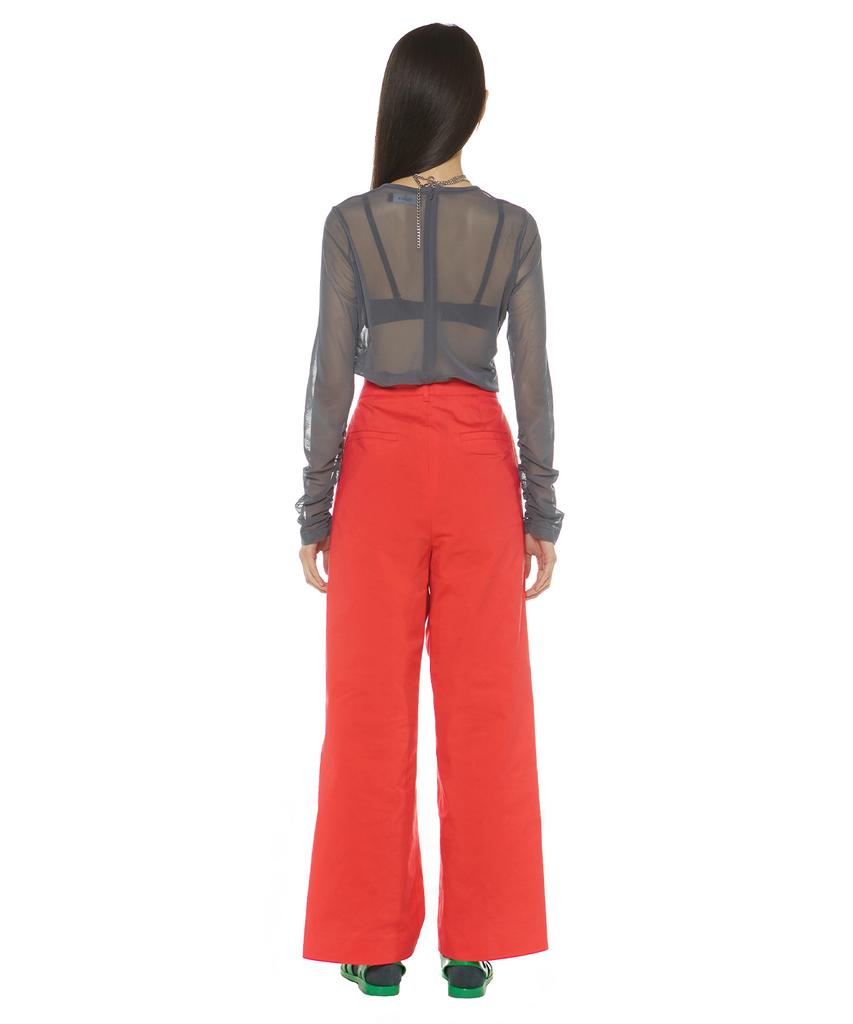 Suki Wide Long Leg Pants (Cherry Jam)