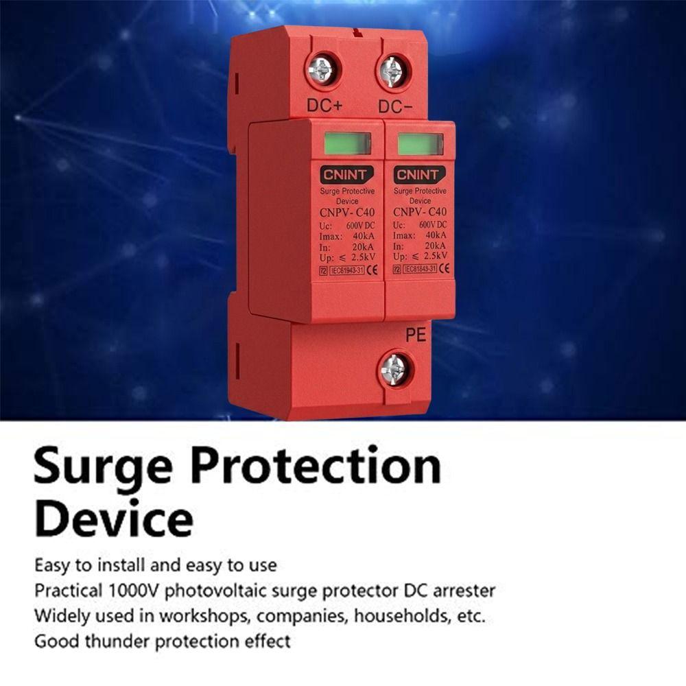 DIN Rail Surge Protective Device PV System Surge Protector DC Low-voltage Arrester Solar PV