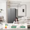 Meiling 535L Star Silk Glass Inverter Side-by-Side Refrigerator