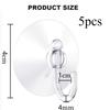 5/10/20Pcs Suction Cup Hooks Strong Suction Cup Holder with Plastic Hooks For Glass Window Wall Hook Hanger Home Kitchen Bathroom