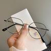 Vintage Retro Style Glasses Frame Round Shape Blue Light Blocking Woman Eyeglasses Korean Stylish Computer Glass