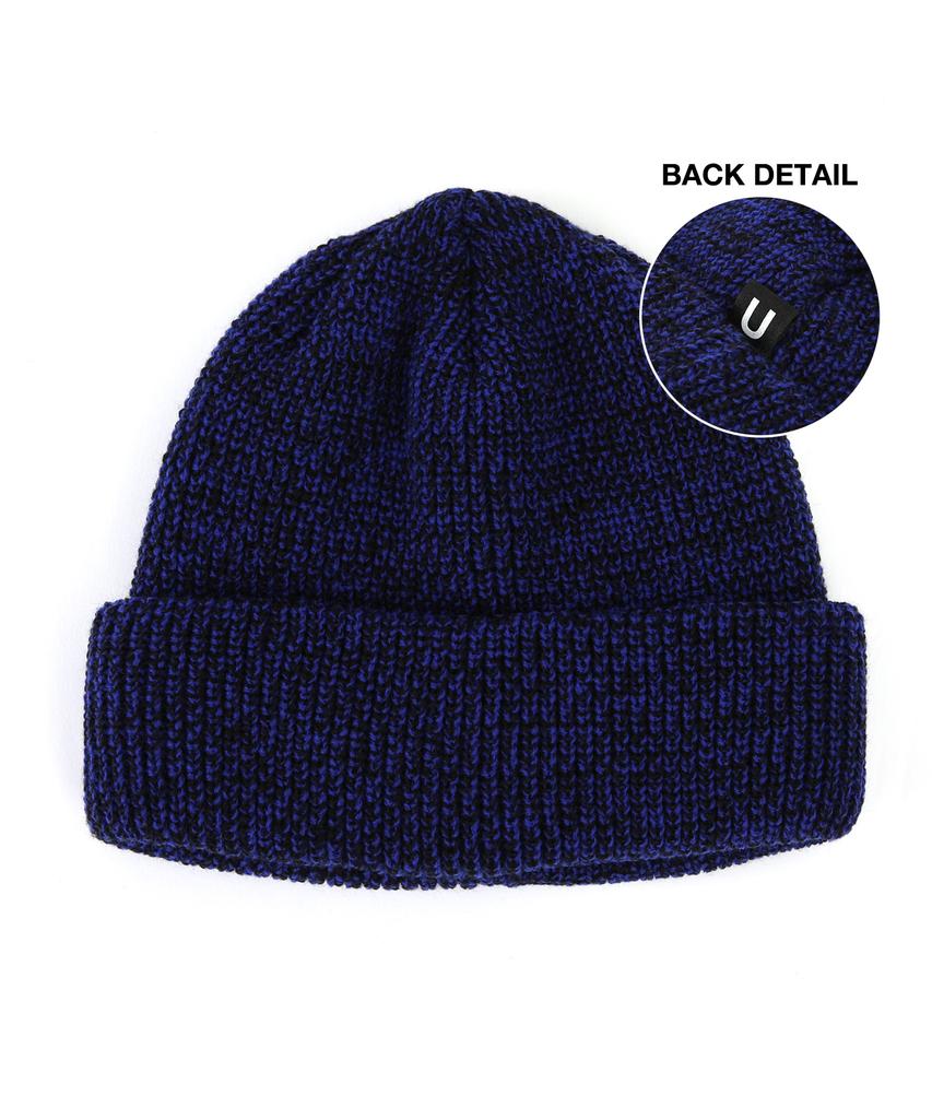 Eondeokeonteulol Beanie / Marine Fit / U Strap / Blend Blue