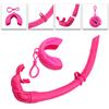 Flexible Roll Up Silicone Snorkel Swimming Swim Snorkel with Hanging Buckle Freediving Snorkel Diving Accessories