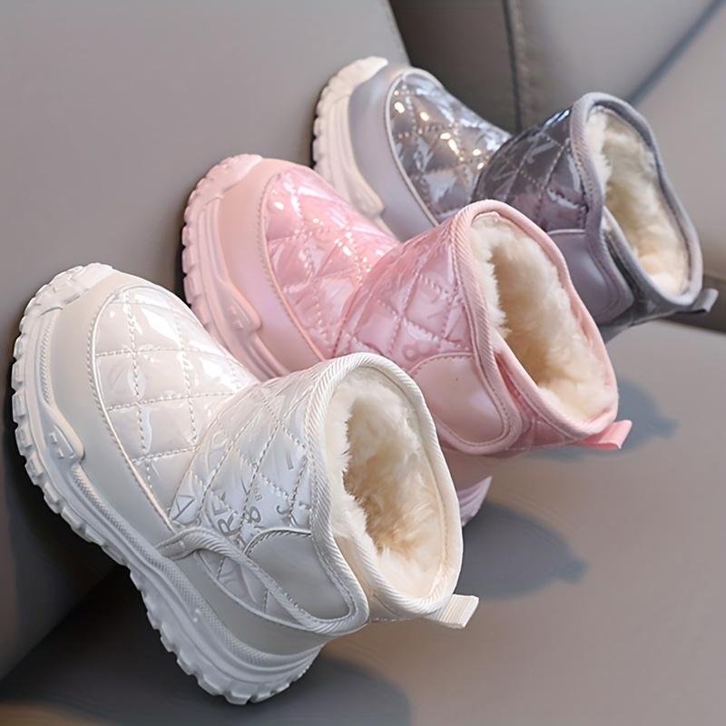 Baby Boys Anti Slip Snow Boots Soft Warm Fleece Outdoor Walking Winter