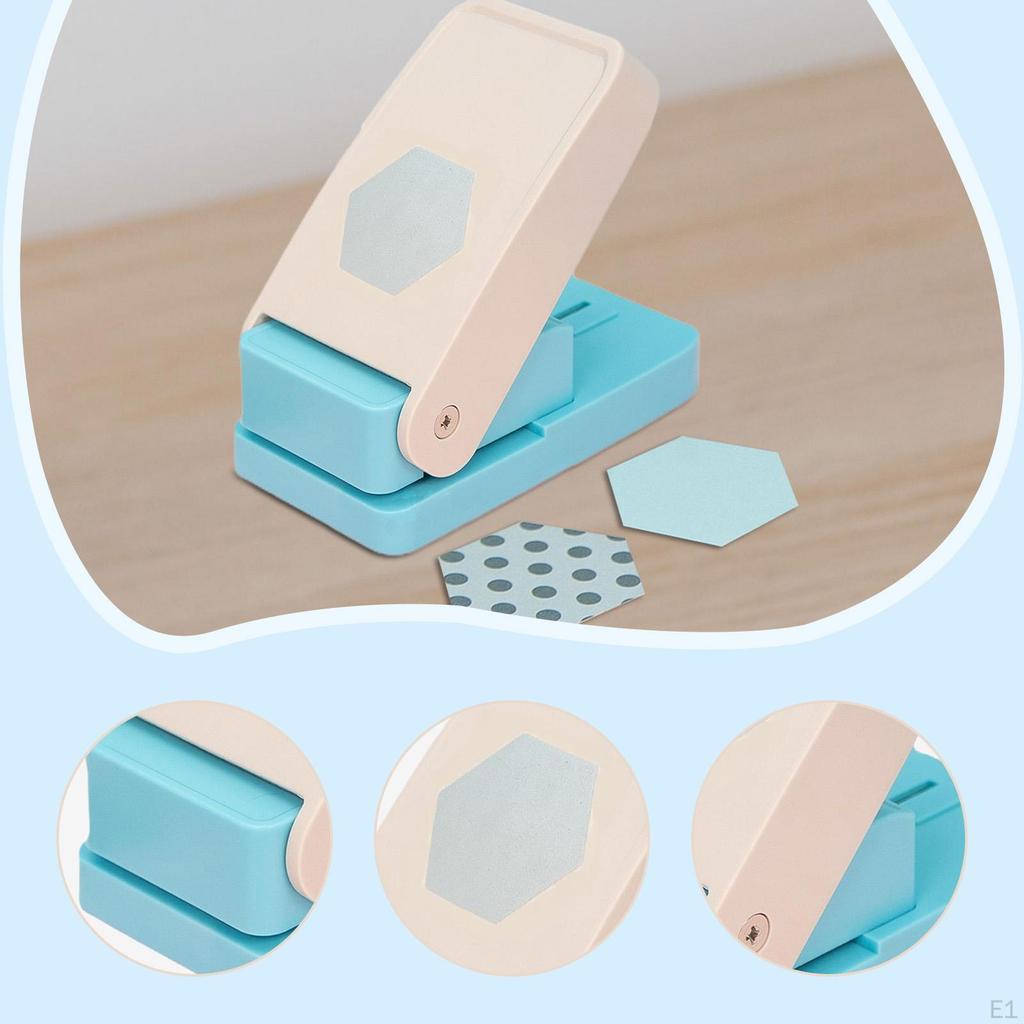 Hexagon Paper Punch Shape Puncher Professional Tool Decorative Hole Cut for Arts