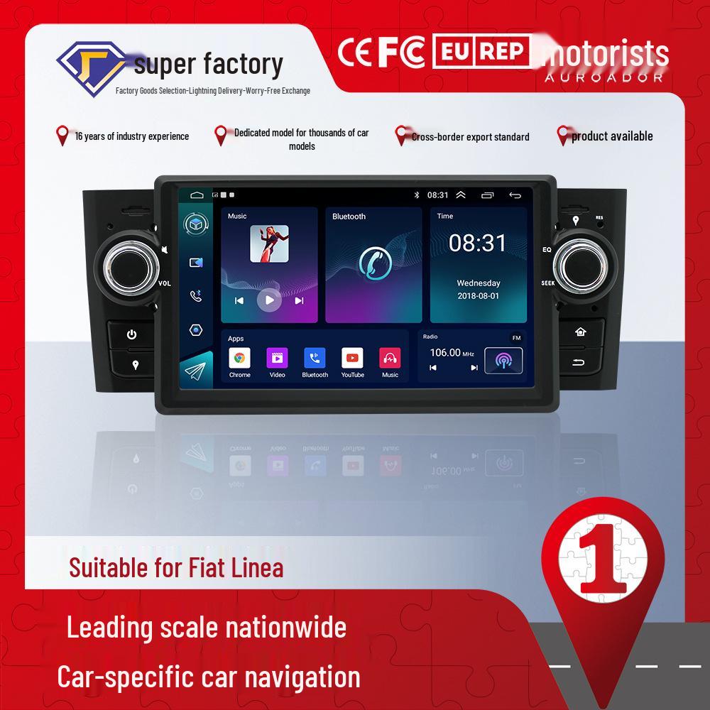 Fiat Linea Android Car Navigation MP5 Bluetooth Player with CarPlay Screen