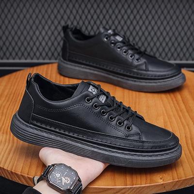 Men's British Casual Leather Shoes - Spring/Autumn Korean Style, Trendy All-Match, Business Formal
