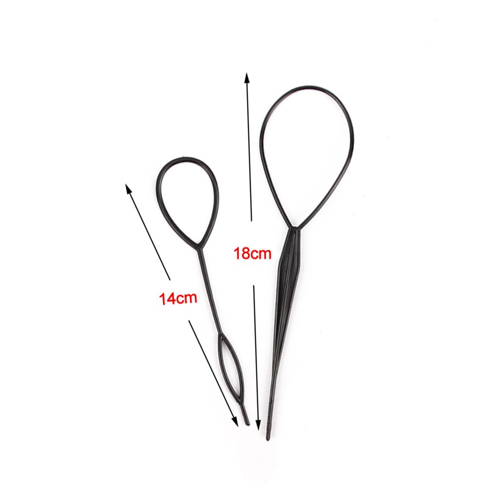 Styling Home Use Loop Tail Clip Pull Needle Styling Maker For Ponytail Pigtails Crochet Braids Hair