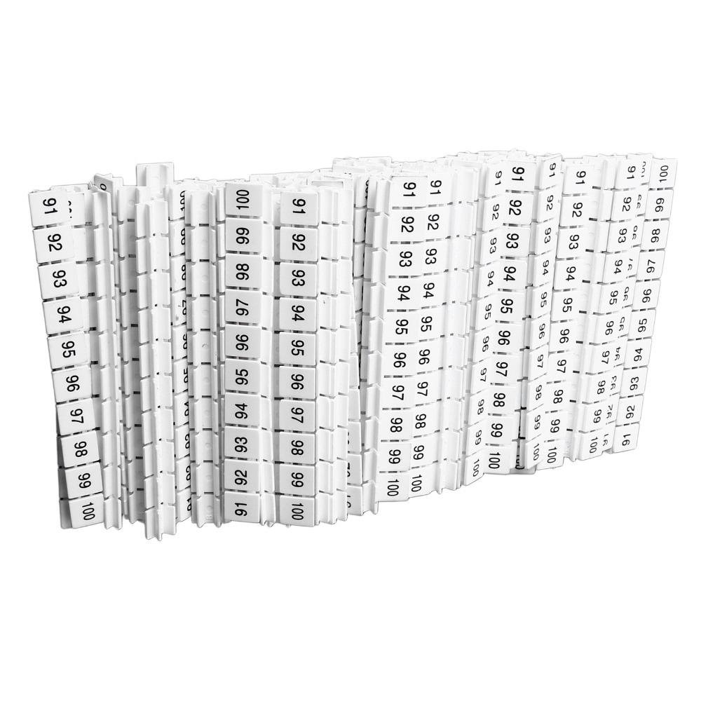100Pcs ZB10 Series Terminal Block Marking Label Terminal Block Marker  Electrical Maintenance