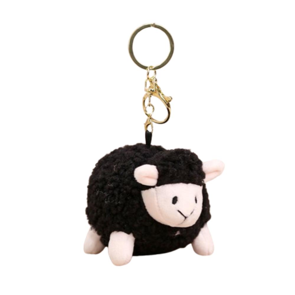 PP Cotton Lamb Plush Pendant Chubby Lamb Plush Toy Little Lamb Plush Keychain Bag Decoration чёрный