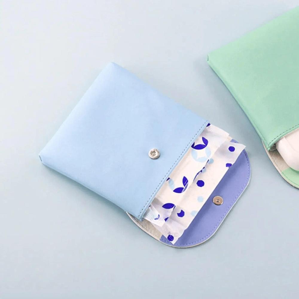 1PC-dziewczęta podpaska higieniczna etui PU skórzana torba do przechowywania tamponów przenośny makijaż szminka klucz słuchawki kable do transmisji danych organy podróżne