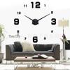Nordic Minimalist Living Room 3D DIY Wall Clock - Large European & American Style