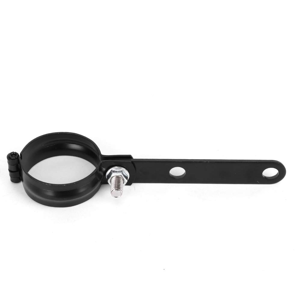 Headlight Bracket, Motorcycle Headlight Bracket Fork Mounting Clamp Universal Accessory Black (41-51mm)