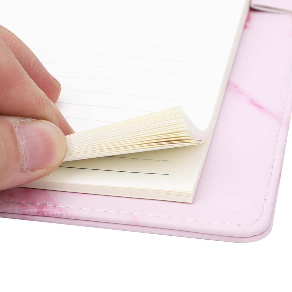 A5 Note Book PU Leather Cover Password Lock Notepad Diary Book Office School Supplies