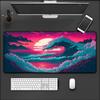 Japanese The Great Wave of Kanagawa Large Gaming Mousepad Xmm Gamer Keyboard Lock Edge Desk Mats Office Lap Gamer Mousepad