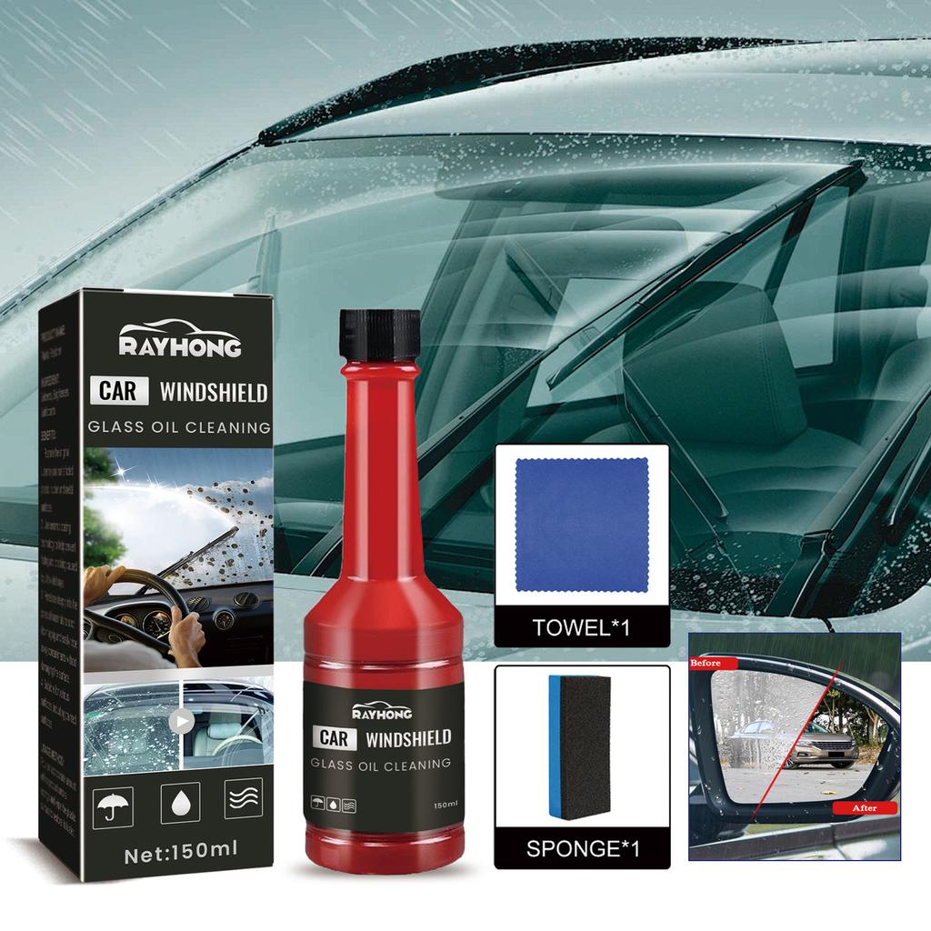 Rayhong Detergente per parabrezza automobilistico Pulizia del parabrezza automobilistico Macchie Antipioggia e rimozione della nebbia Detergente efficace multiuso