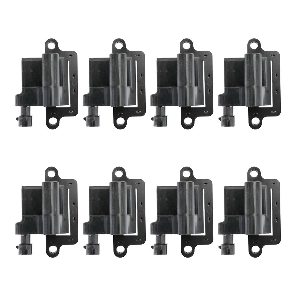 8 Pack Square Ignition Coil & Spark Plug Wire For Chevy GMC 4.8L 5.3L 6.0L 8.1L