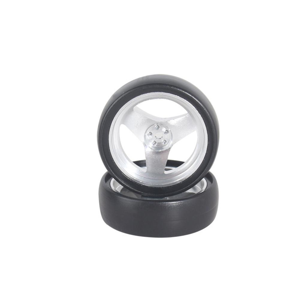 1/18 Remote Control Drift Car Upgrade Tires 4PCS With Metal Rims For Enhanced Control And Stability Driving Experience