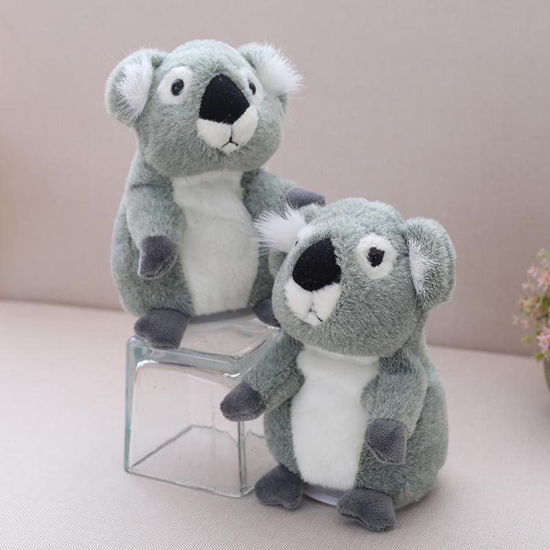 Yeni Gelen 18CM Konuşan Koala Evcil Hayvan Peluş Oyuncaklar Söylediğinizi Tekrarlar Eğitici Oyuncak Hamster Bebek Hediye
