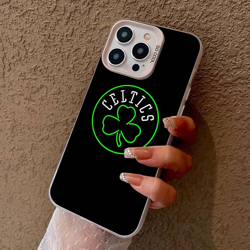 

B-BostonS ЛОГОТИП C-Celtics Чехол для телефона для IPhone 16 15 14 13 12 11 17 Pro MAX Plus Pro Матовый ударопрочный чехол iPhone 15