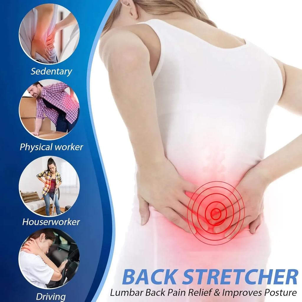 4 Level Adjustable Lumbar Back Stretcher For Lower Back Pain Relief Scoliosis Sciatica Ergonomic Stretching Board