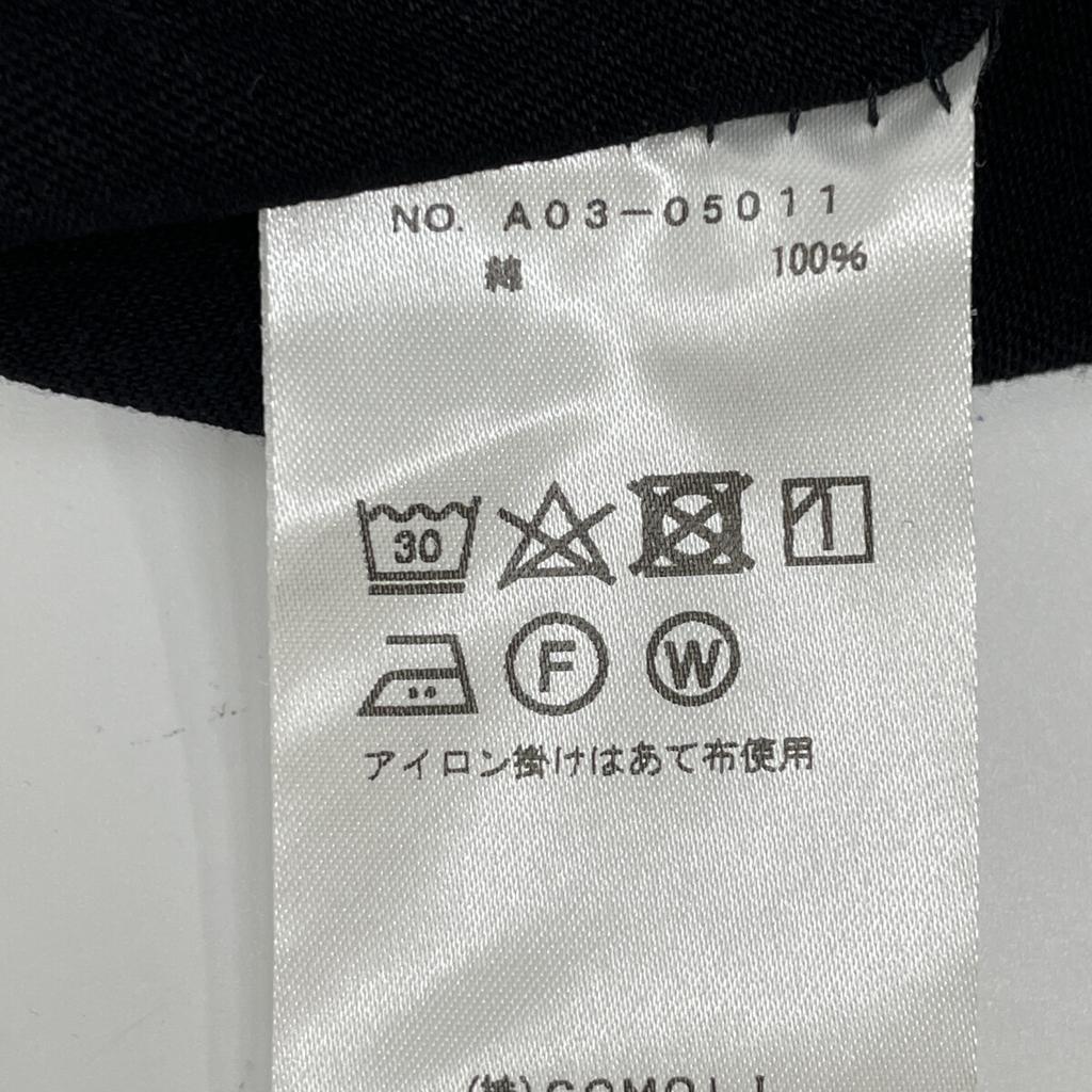 COMOLI 24AW A03-05011 Black Cotton Jersey Long Sleeve T-Shirt Tops 2 blackUsed