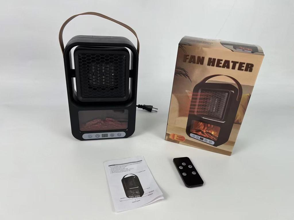 Compact HandyHeater: Mini Desktop Fan Heater with Low Noise for Home or Office