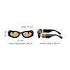 Miu Miu Classic Logo Decorated Irregular Frame Sunglasses Unisex sunglasses Black MU11WS_16K10R