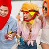 Whimsical Cotton Hamburger Headwear Themed Party Photo Props Costume Decors For Roleplay Event Family Bonding Activity