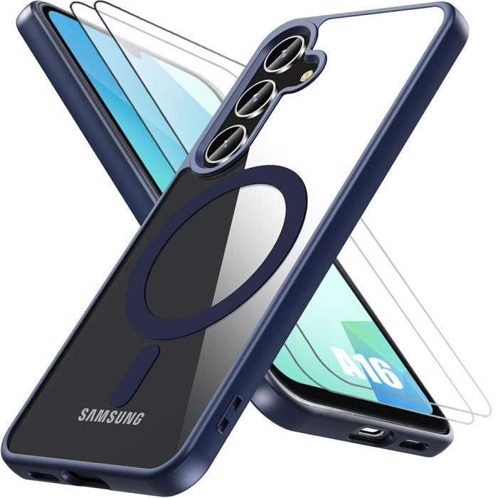 Coque - Samsung - Galaxy A16 5G - Protection Antichoc - Anneau Magnétique - 2 Verres Trempés