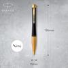 PARKER S0735820 Parker Ballpoint Pen, Urban Matte Black, GT, Medium, Permanent Imported, In a Gif...